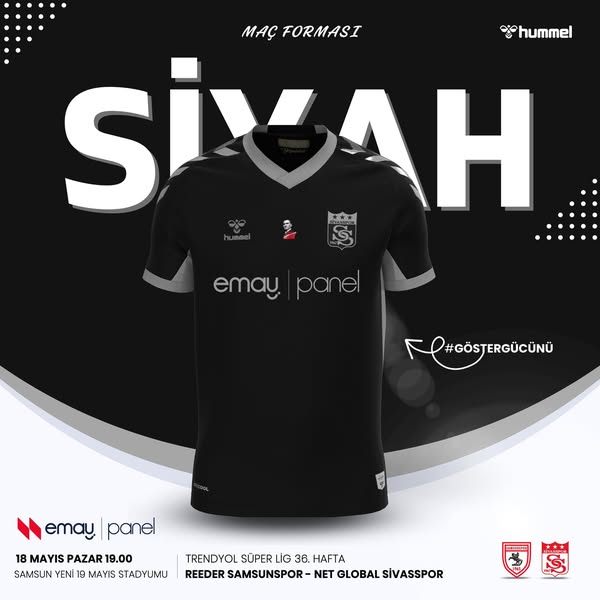 Sivasspor Samsunspor Karşılaşmasına Siyah Forma İle Çıkacak