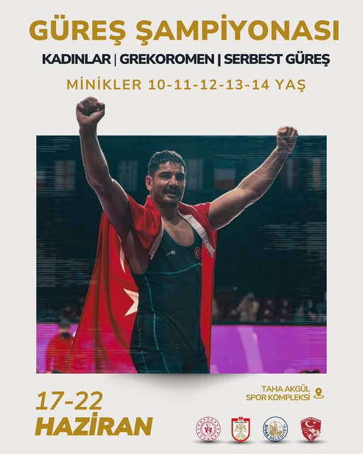 Serbest Türkiye Güreş Şampiyonası Taha Akgül Kapalı Spor Salonunda başladı.