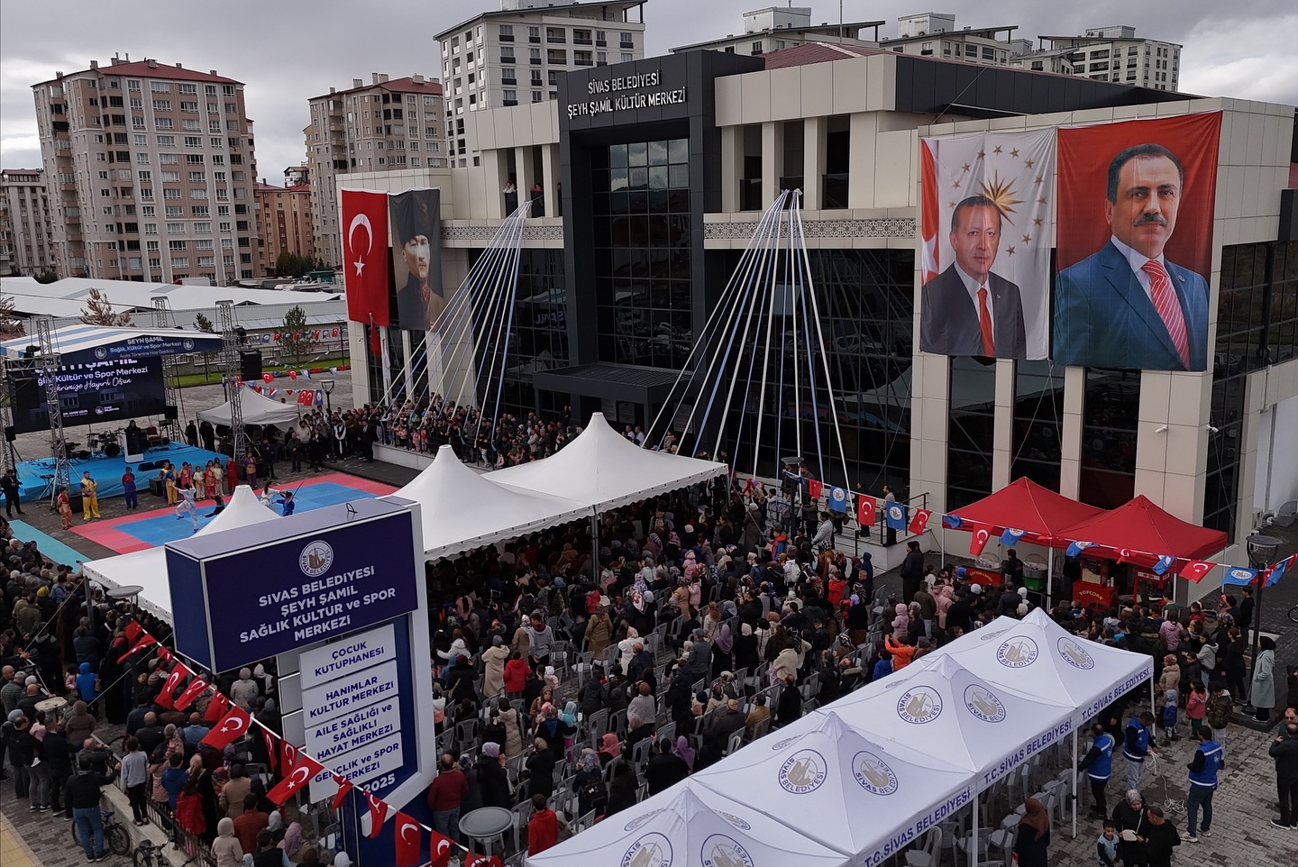 Sivas’ta Şeyh Şamil Sağlık, Kültür ve Spor Merkezi Hizmete Açıldı..