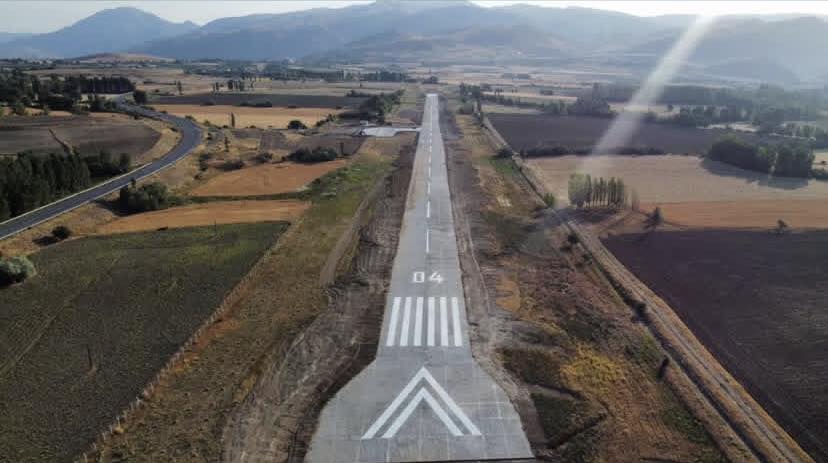 Sivas Divriği’de Uçak İniş Pisti Açılışa Hazır