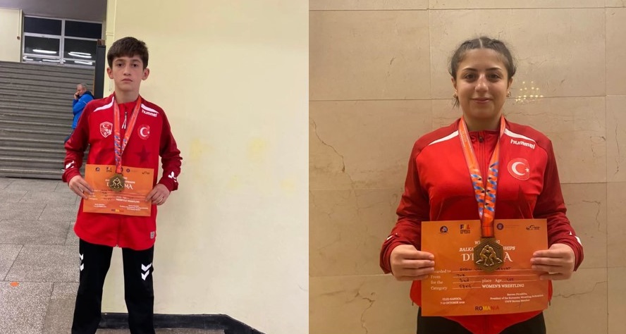 Sivaslı Buğra Eldemir (44 kg) – Balkan Şampiyonu & Ecrin Ülkü Asanakut – Balkan Üçüncüsü