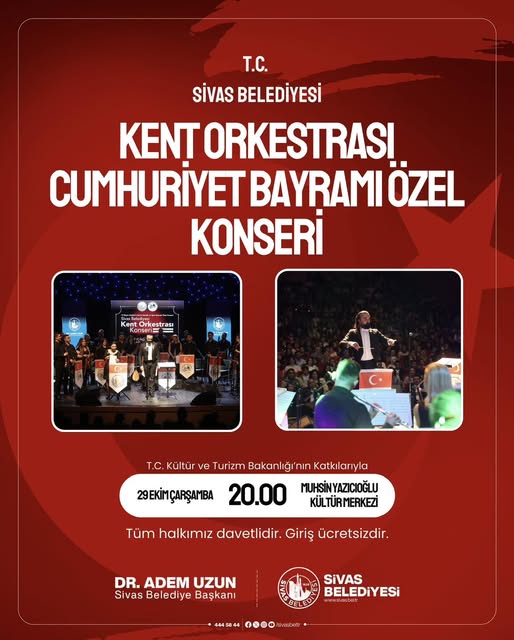 Sivas’ta Cumhuriyetimizin 102. Yılı Coşkusunu Birlikte Yaşıyoruz