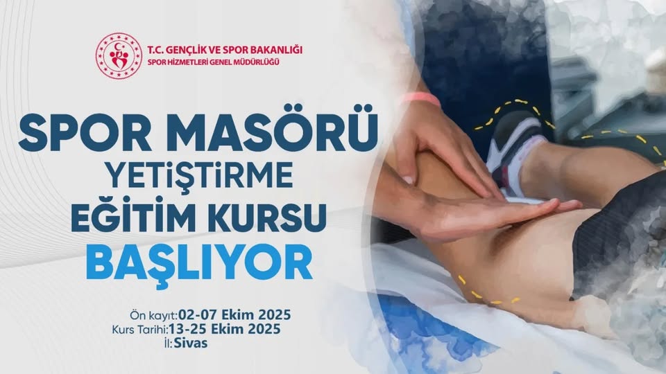 Sivas’ta Spor Masörü Kursu Başlıyor