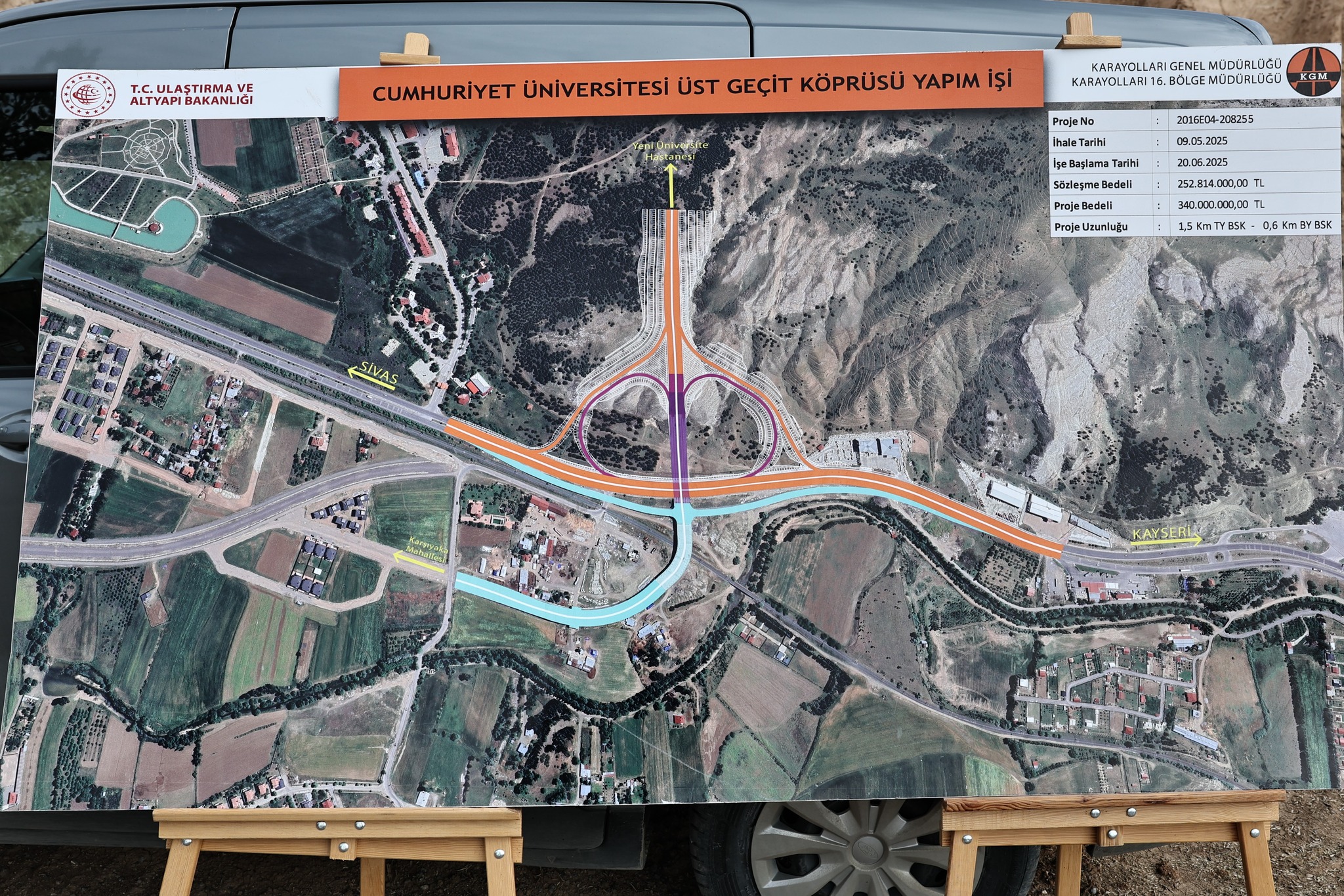 Cumhuriyet Üniversitesi Üst Geçit Köprü Yapma