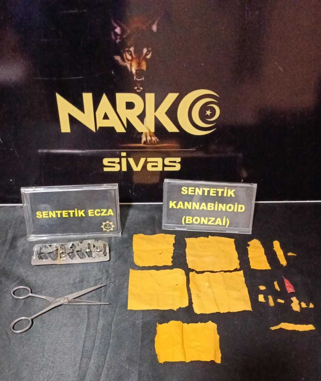 Sivas Narkotik Suçlarla Mücadele Müdürlüğünce Yapılan Operasyonda