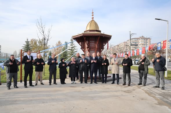 Sivas’ta Muhsin Yazıcıoğlu Parkı’nda Hayrat Çeşmesi Açıldı