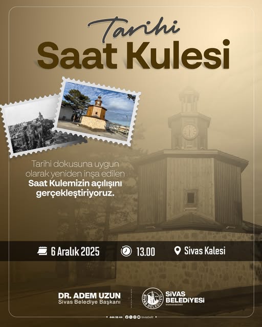 Sivas Kalesi’ndeki Saat Kulesi
