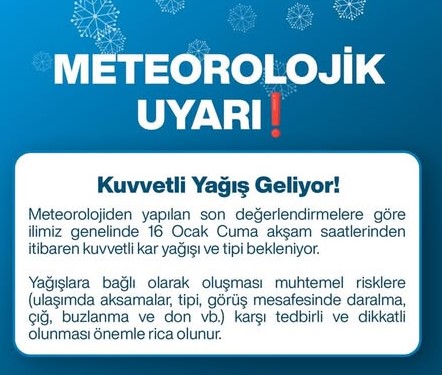 Meteorolojik Uyarı
