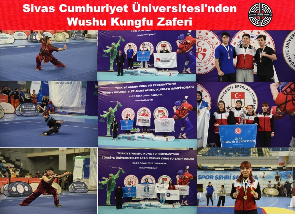 Sivas Cumhuriyet Üniversitesi’nden Wushu Kungfu Zaferi