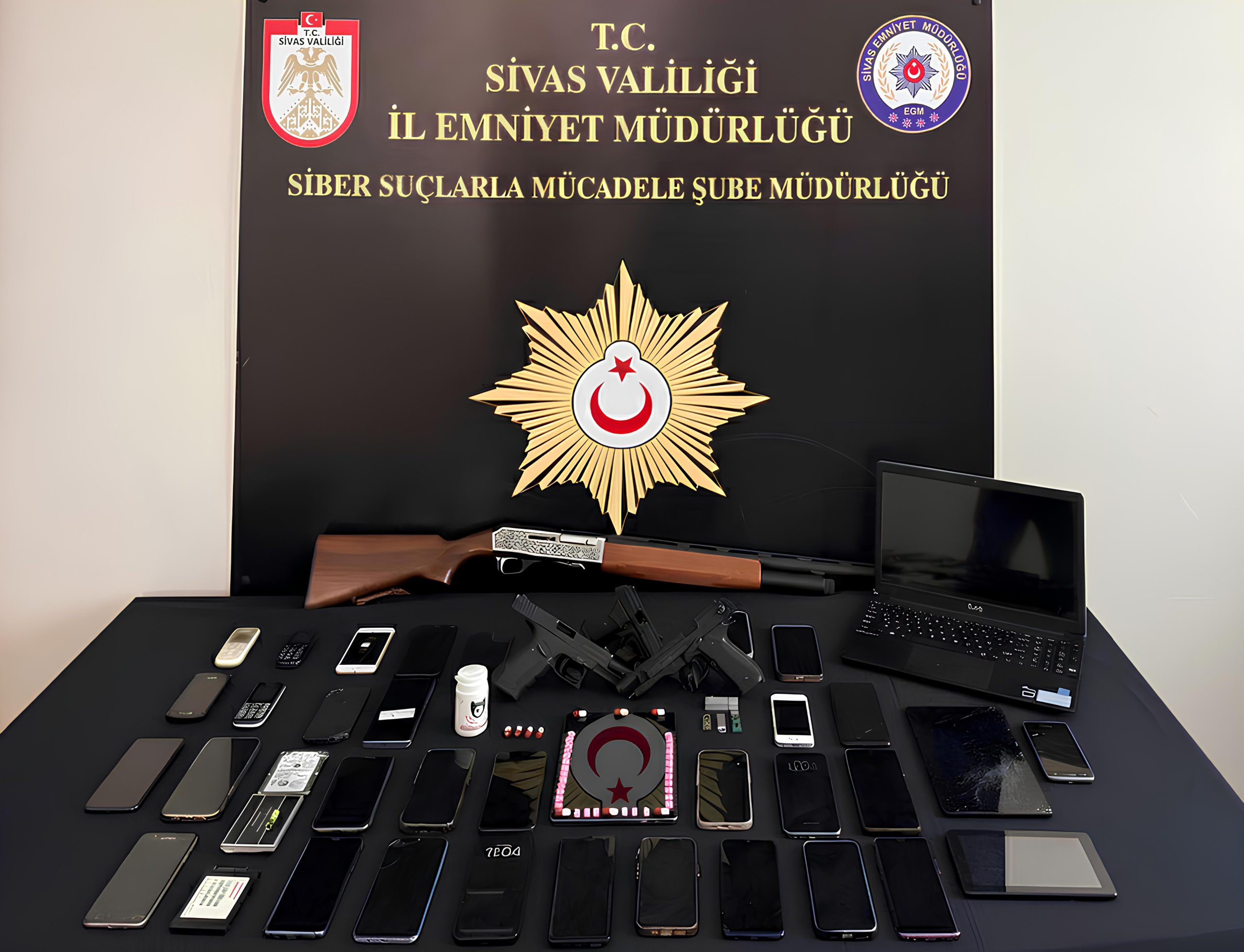 Sivas’ta Nitelikli Dolandırıcılık ve Suç İşlemek Amacıyla Örgüt Kurma Operasyonu