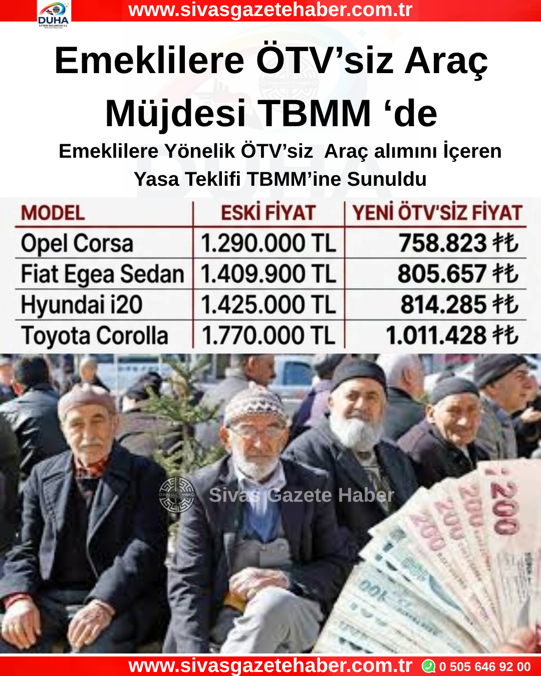 Emeklilere ÖTV’siz Araç Müjdesi TBMM ‘de