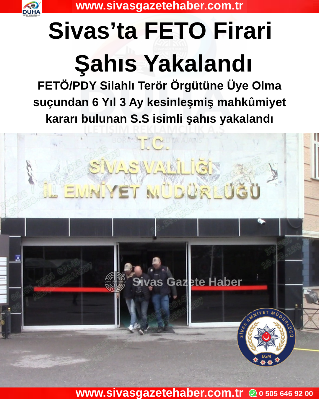 Sivas’ta FETO Firari Şahıs Yakalandı