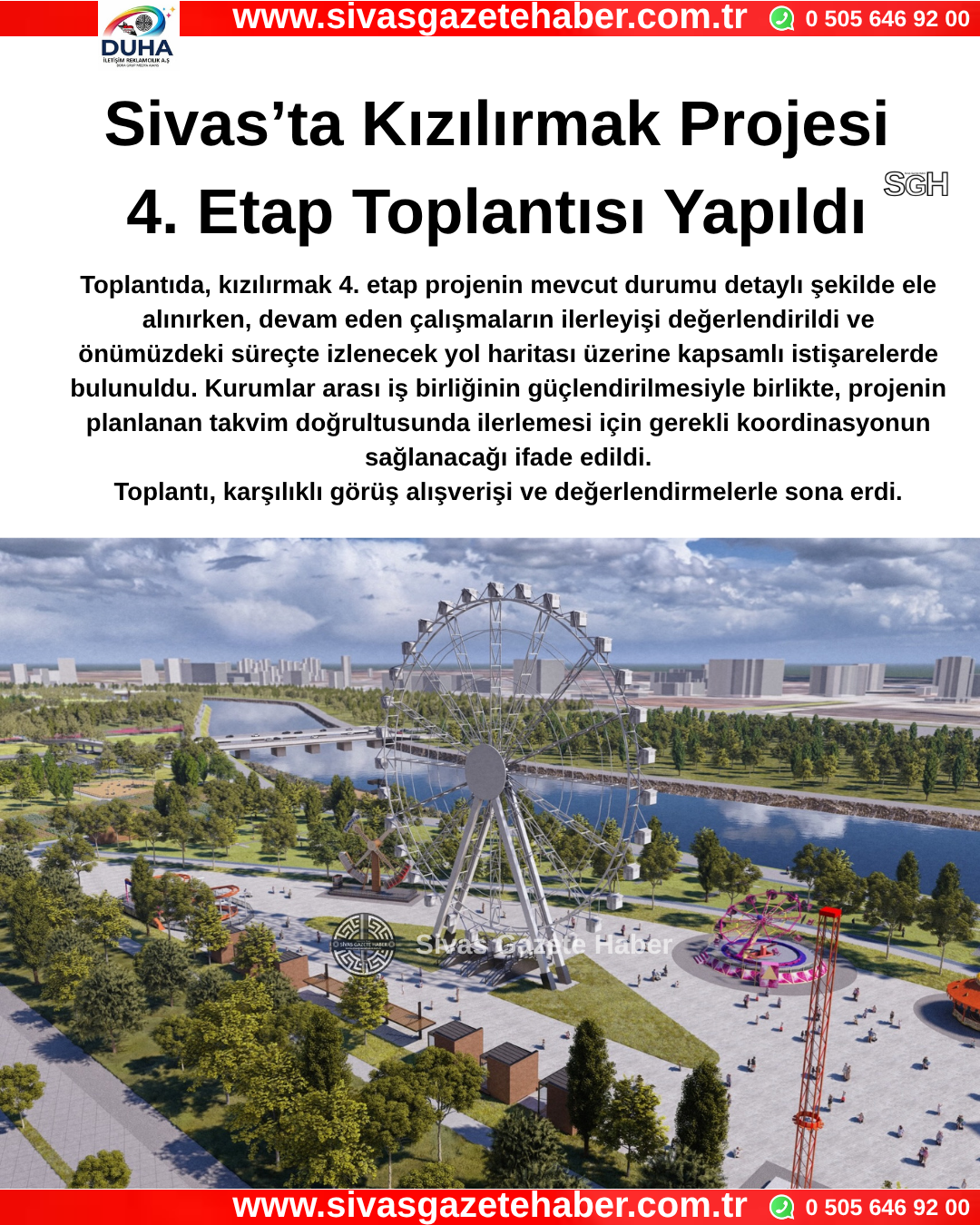 Sivas’ta Kızılırmak Projesi 4. Etap Toplantısı Yapıldı