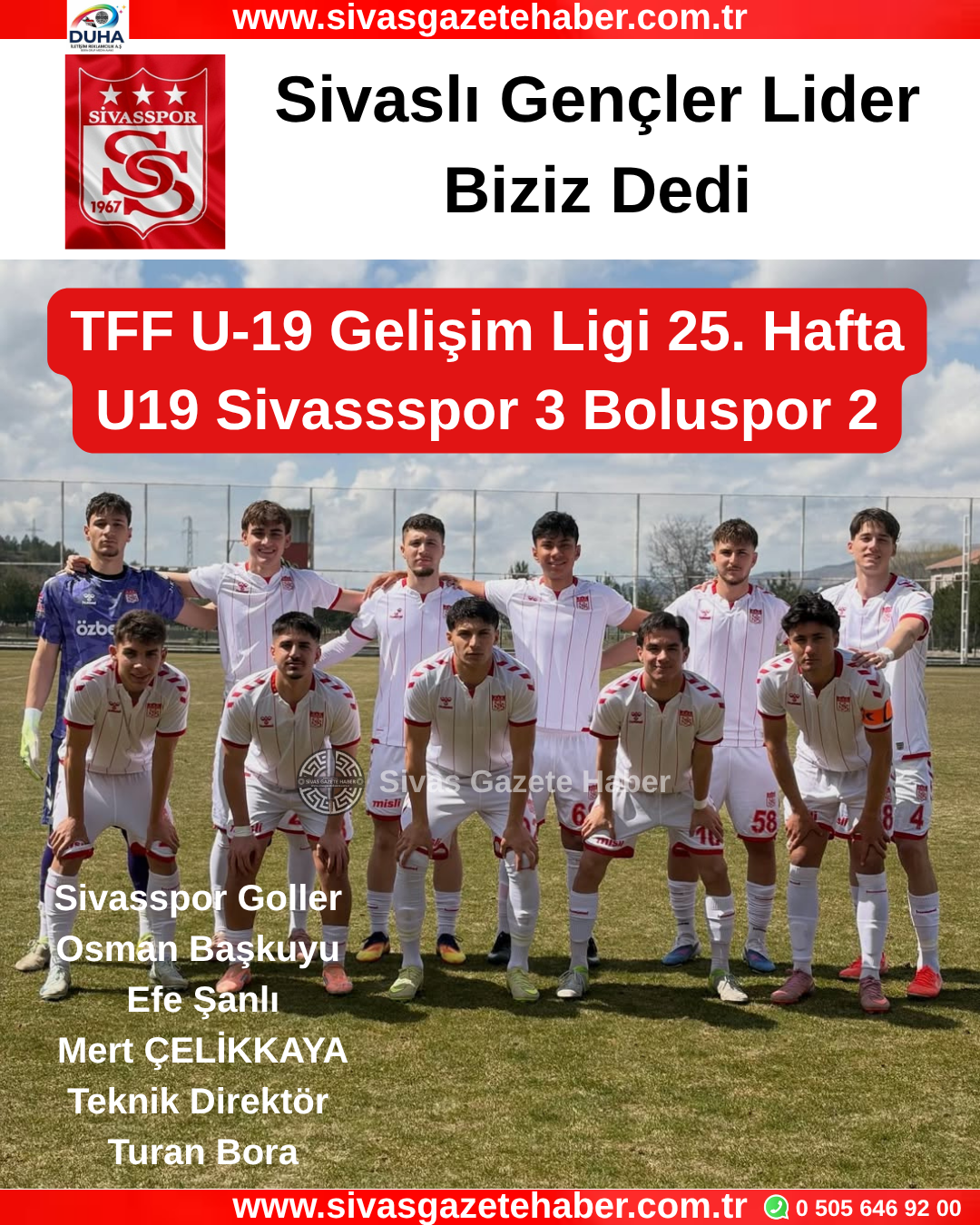 Sivasspor U19’dan Kritik Galibiyet: 3-2