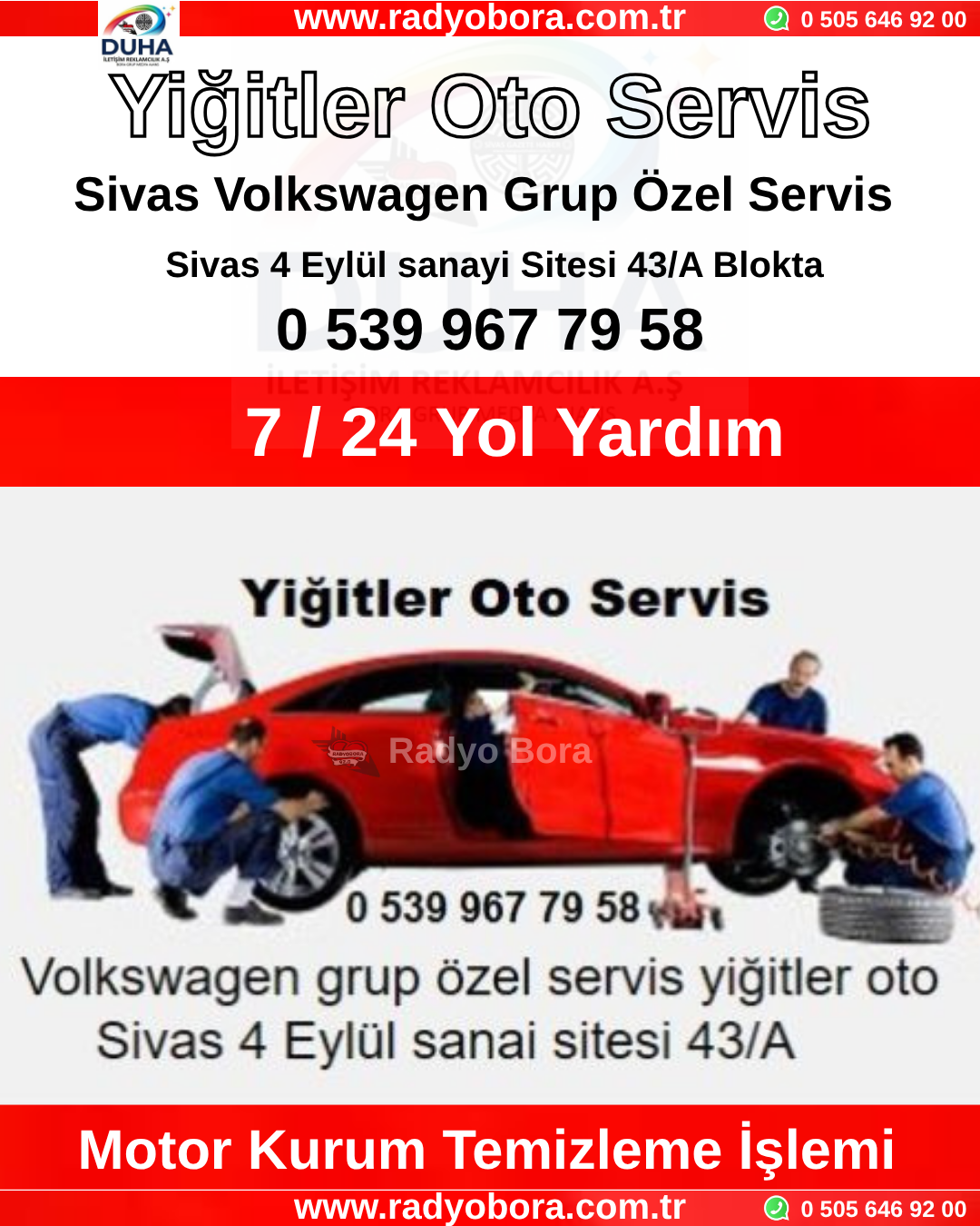 Yiğitler Oto Servis Sivas Motor Kurum Temizliği