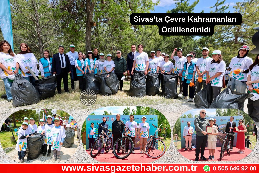 Sivas’ta Çevre Kahramanları Ödüllendirildi