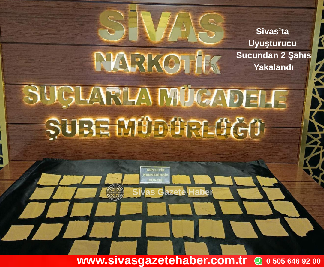 Sivas’ta Uyuşturucu Sucundan 2 Şahıs Yakalandı