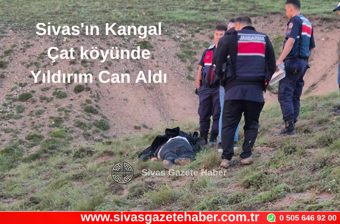 Sivas’ta Yıldırım Faciası Çoban Hayatını Kaybetti