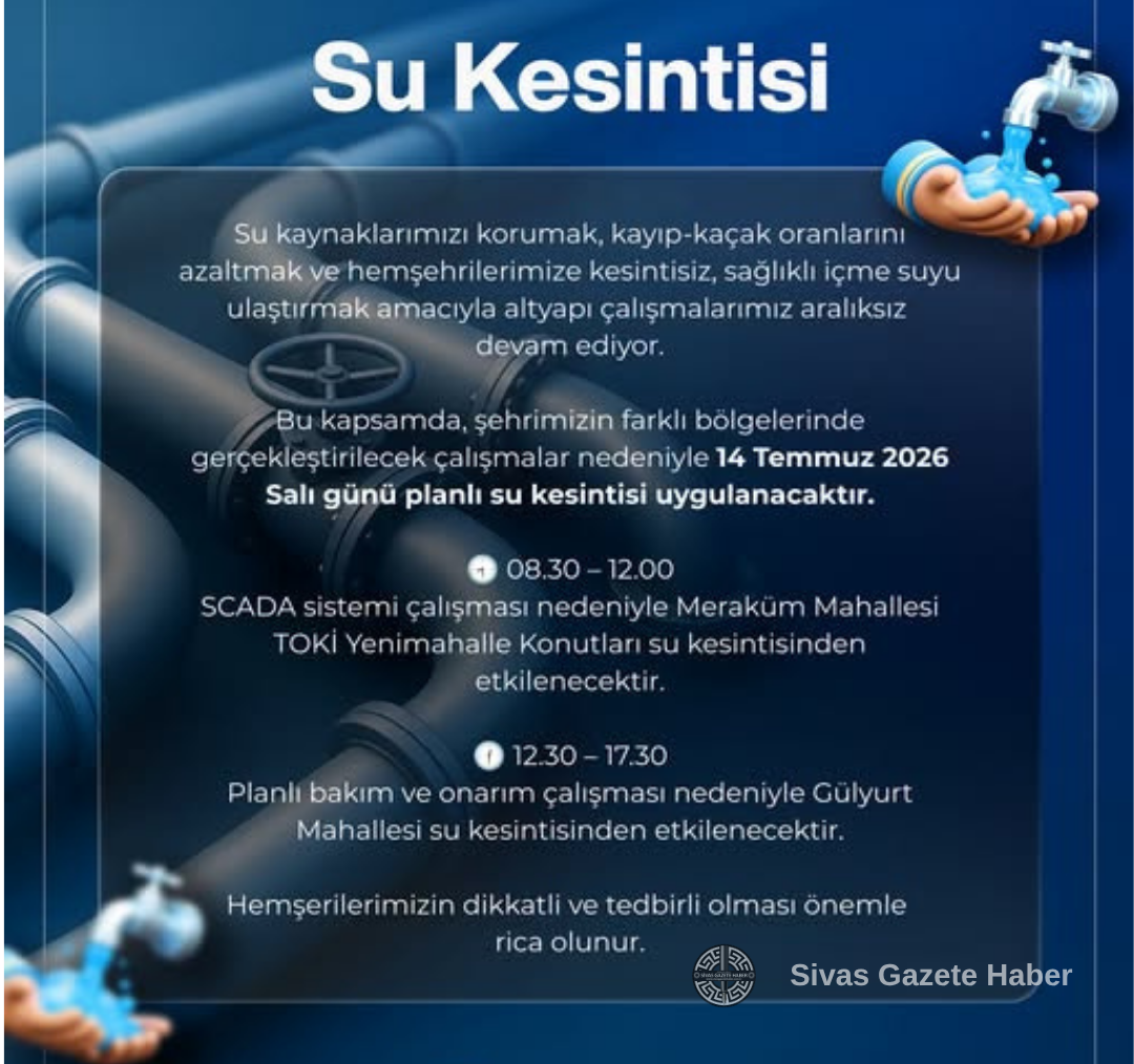 Sivas’ta Su Kesintesi